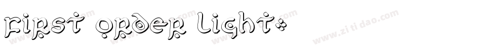 First Order Light字体转换